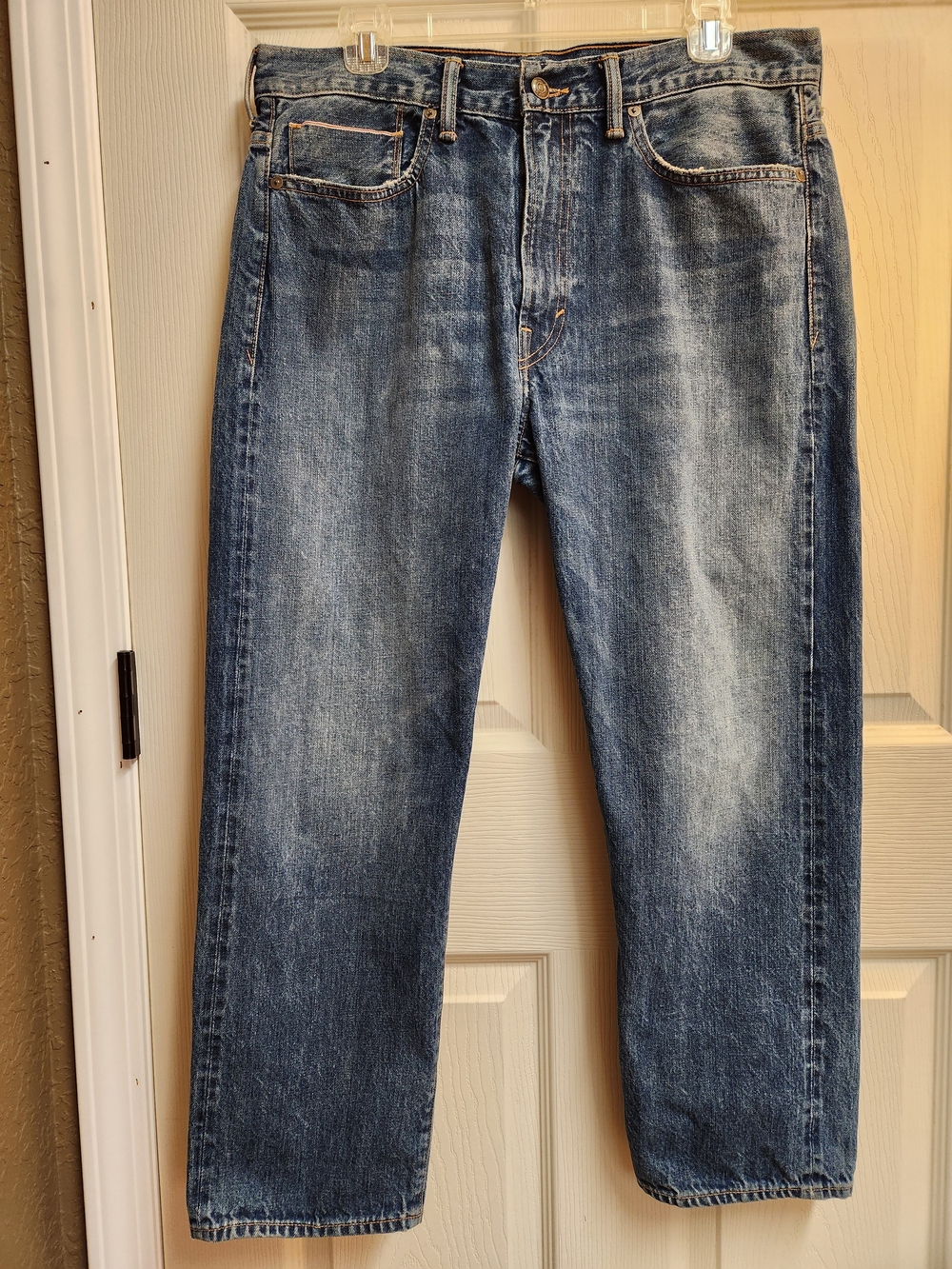 Vince Cropped Ankle Women's High-Rise Washed Blue Jeans